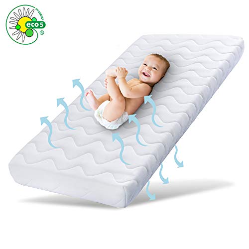 Ehrenkind Babymatratze Pur | Baby Matratze 70x140 | Kindermatratze 70x140 aus hochwertigem Schaum und Hygienebezug
