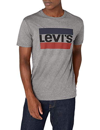 Levi's Herren T-Shirt Sportswear Logo Graphic, Grau/84 Sportswear Logo Grey Midtone Htr 0002, Large