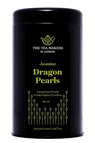 The Tea Makers of London  Jasmin Dragon Pearls Teeperlen grüner Tee von prämiertem Teekontor Geschenkidee, 1er Pack (1 x 100 g)