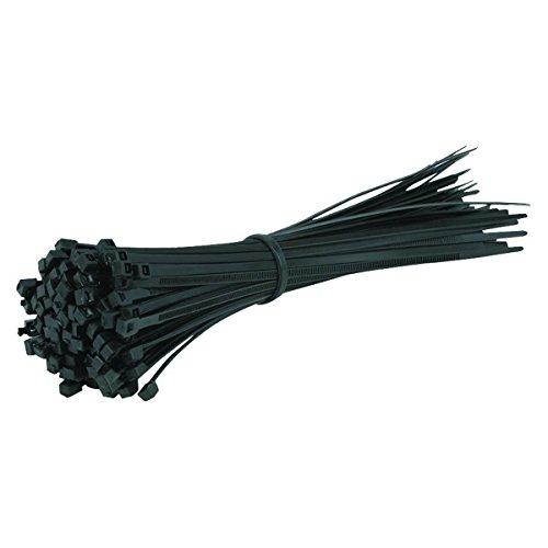 Gocableties 100 Kabelbinder, Schwarz, 200 x 4,8 mm, beste Qualität, starke Nylon- Kabelbinder