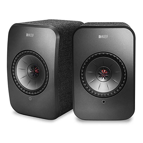 KEF LSX - WLAN Lautsprecher - Schwarz | Aktivboxen mit Bluetooth | Multiroom speakers | Wifi Speaker, Airplay 2, Spotify | Bester Wireless Lautsprecher