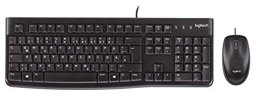Logitech MK120 Tastatur und Maus Combo (Qwertz- Deutsches TastaturLayout) schwarz