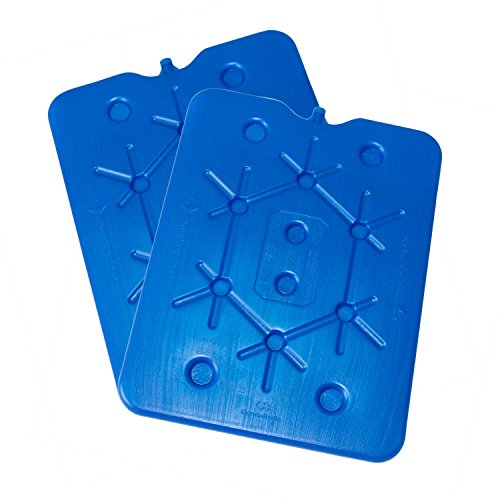 ToCi XXL Kühlakku 2er Set | Freezeboard (32x25 cm) mit je 800 ml | 2 Blaue Kühlelemente Iceakku für die Kühltasche Kühlbox Eisbox