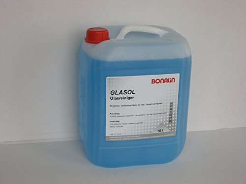 Bonalin Glasreiniger Glasol Anwendungsfertiger Glasreiniger 10 Liter für verglaste Flächen, Spiegel und Kacheln