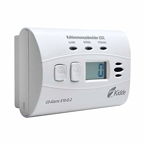 Kidde 13777 CO-Alarm X10-D.2 Kohlenmonoxidmelder, weiß, 1 Stück