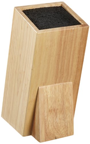Esmeyer 304-009 Universal-Messerblock WONDER  aus Gummibaumholz,  Maße: ca. 11 x 11 x 25 cm.