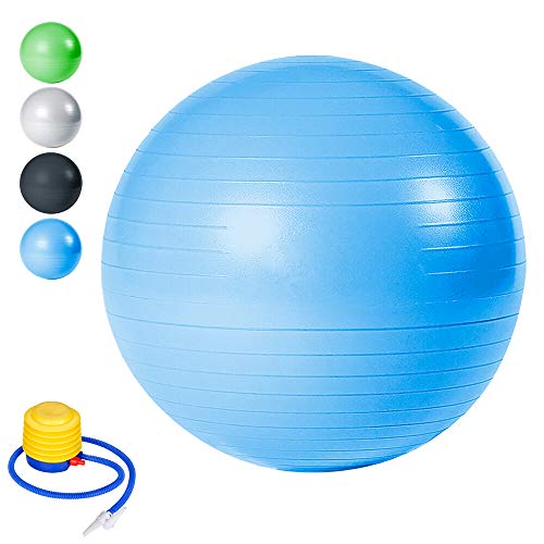 Wolketon Gymnastikball Pilates-Ball Maximalbelastbarkeit bis 300kg für Core Strength Beckenübungen Sitzball Balance Ball im Gym-Home-Büro