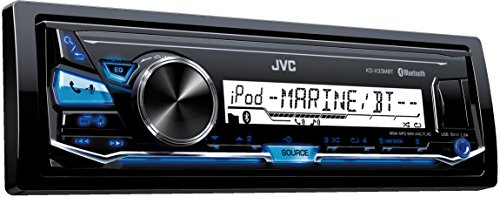 JVC KD-X33MBT Digital Media-Receiver für maritimen Einsatz (Bluetooth-Technologie, Front-USB/AUX- Eingang) schwarz