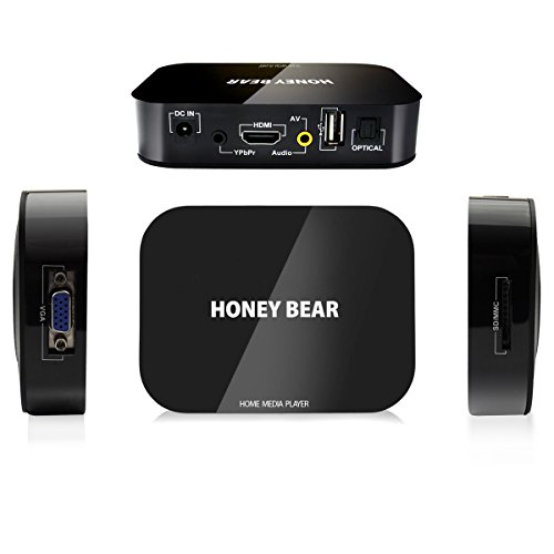 Honey Bear FULL HD 1080P Media Player TV BOX HDMI USB SD/MMC MKV Für 2TB Externe Festplatte