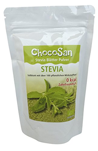 BIO Stevia Blätter Pulver gemahlen - 120g reines Stevia Pulver aus dem getrocknetem Blatt - Kalorienfrei und ohne Zusatzmittel