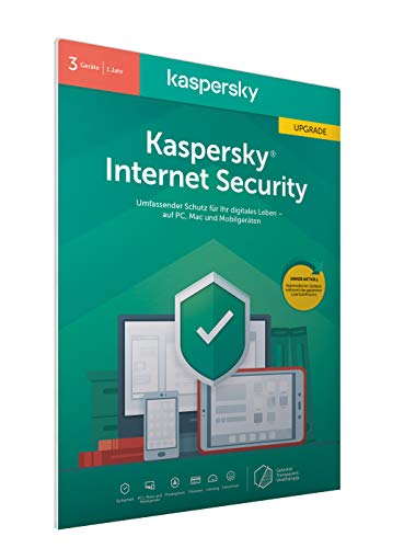 Kaspersky Internet Security 2020 Upgrade | 3 Geräte | 1 Jahr | Windows/Mac/Android | Aktivierungscode in frustfreier Verpackung