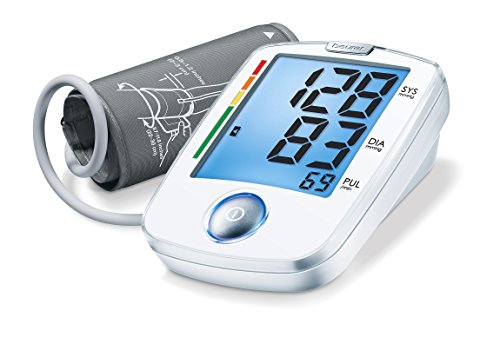 Beurer BM 44 vollautomatisches Blutdruck- und Pulsmessgerät, für die Messung am Oberarm mit Ein-Knopf-Bedienung für eine einfache Anwendung
