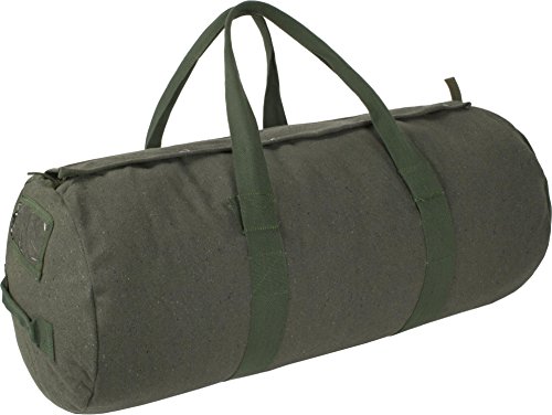 normani Canvas Seesack Universal Tasche aus Reiner Baumwolle Farbe Oliv Größe 70L