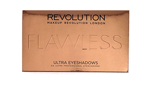 Makeup Revolution Shimmers And Matte Nudes Ultra 32 Eyeshadows Flawless Palette