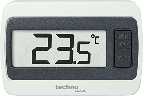 Technoline WS 7002 Thermometer, digital, Min/Max Temperaturanzeige, weiß, 6,0 x 1,4 x 4,0 cm