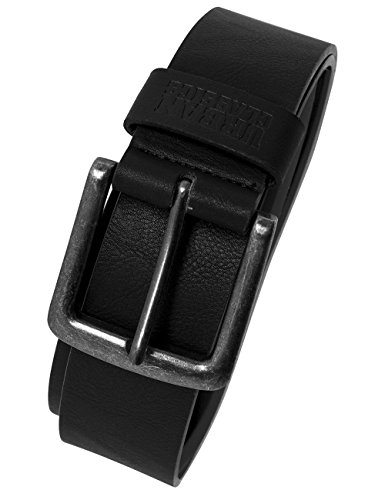 Urban Classics TB1288 Unisex Gürtel Leather Imitation Belt, Schwarz (Black 7), 100 cm (Herstellergröße: S)