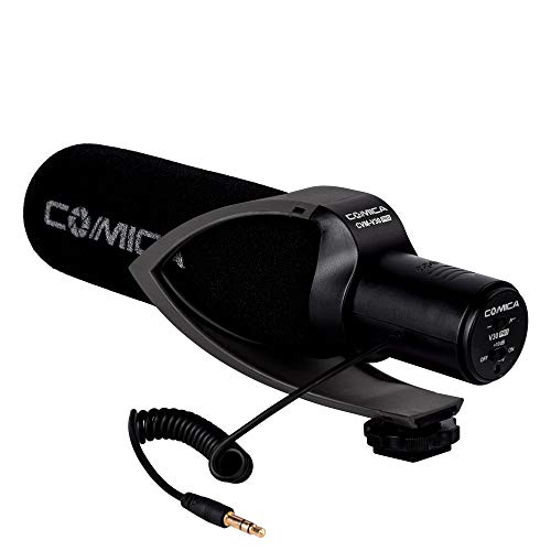 Comica CVM-V30 PRO Kamera Mikrofon Super Cardioid Richtmikrofon Shotgun Video Kondensator mikrofon für Canon Nikon Sony Panasonic DSLR Camcorder (mit Windmuff)