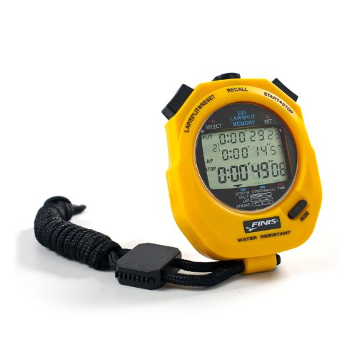 FINIS Stopwatch 3x 300m yellow, one size