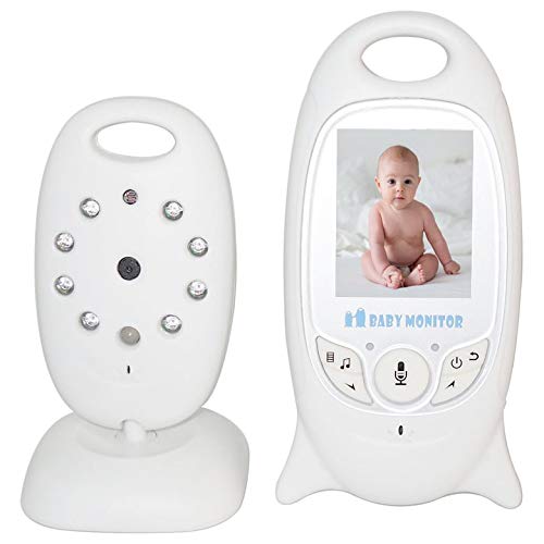 Luxnwatts Babyphone mit Kamera Video Baby Monitor Gegensprechfunktion Digital kabellose Überwachungskamera 2 Zoll 2.4GHz Temperatursensor Schlaflieder Nachtsicht