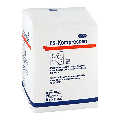 ES-Kompressen Hartmann unsteril 10 cm x 10 cm 8-fach Kompressen, 100 St.