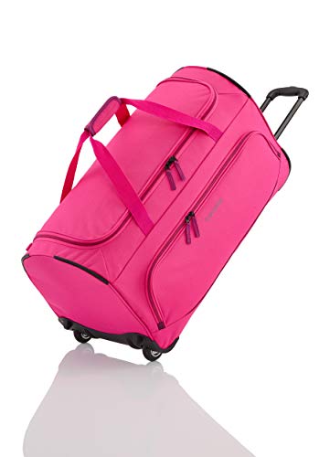 Travelite Basics Trolley Reisetasche FRESH auf Rollen 70cm, in sechs Farben Reise-Henkeltasche, 71 cm, 89 Liter, Pink