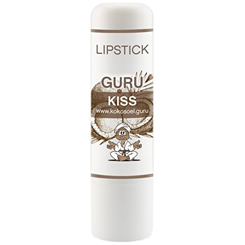 Guru Kokosöl Lippenpflege -Coconut Kiss- Lippenpflegestift, Lippenbalsam & Lipbutter mit reinem Kokosöl (1)