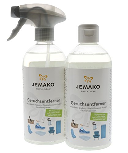Jemako Geruchsentferner 1Liter (2 Flaschen á 500ml) inkl. Sprühkopf Allround Geruchsneutralisierer