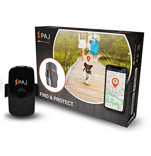 PAJ GPS PET Finder GPS-Tracker zum Schutz für Hunde und Katzen Spritzwasserdicht mit 1-3 Tage Akkulaufzeit, Ortung per App