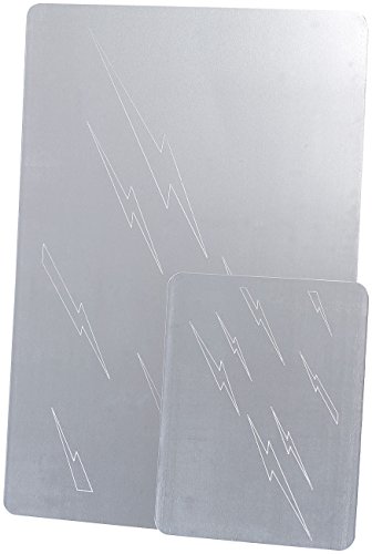 AGT Silberreiniger: Reinigungsplatten für Silber, große & kleine Platte im 2er-Set (Silberbad)