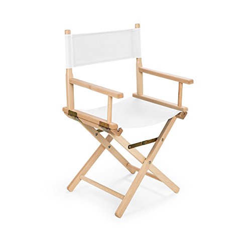 REGIESTUHL Stuhl aus Holz Campingstuhl (weiß)