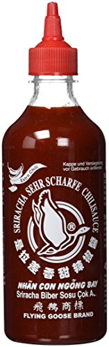 FLYING GOOSE Chilisauce, Sriracha sehr scharf, PET-Flasche  2x 455ml