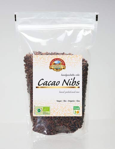 Bio Kakao Nibs roh 600 gr Rohkost Cacao Kakaobohnen