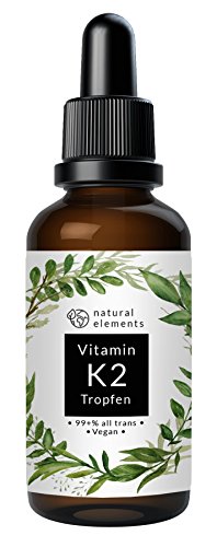  Vitamin K2 MK7 Tropfen - Einführungspreis - 50ml - 200µg pro Tagesdosis - 99,7+% All Trans - In MCT-Öl aus Kokos - Ohne unerwünschte Zusätze – Laborgeprüft, vegan, hochdosiert, flüssig und hergestellt in Deutschland