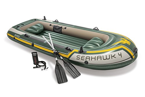 Intex 68351EP Boot Seahawk 4 Set, mehrfarbig, 351 x 145 x 48 cm/4-teilig