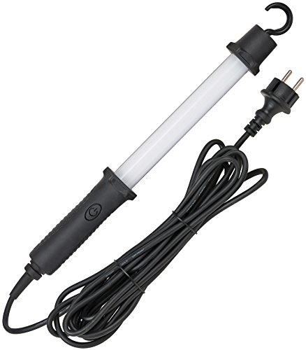 Brennenstuhl LED Stableuchte / Werkstattleuchte mit Schalter und 54 SMD-LED (Arbeitsleuchte IP54 geschützt, 6500 K) Länge: 44 cm, Farbe: schwarz