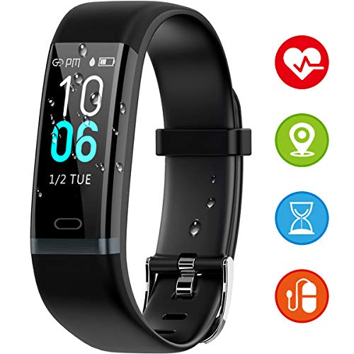 Winisok Fitness Armband mit Pulsmesser Blutdruck, Wasserdicht IP68 Fitness Tracker Smartwatch GPS Aktivitätstracker Pulsuhren Blutdruckmesser Vibrationsalarm Anruf SMS für Damen Männer