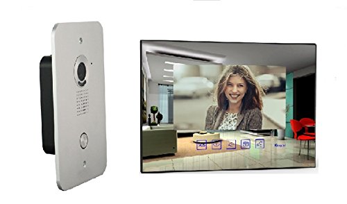 4 Draht Türsprechanlage Gegensprechanlage Video Bildspeicher mit 7'' LCD Monitor (spiegel)