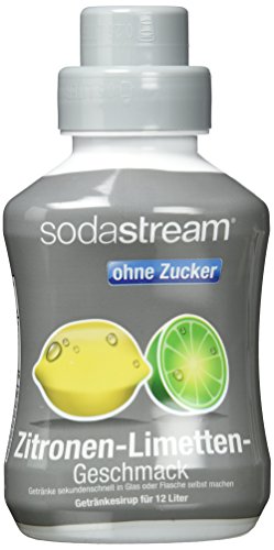 Sodastream Sirup Zitrone-Limette - ohne Zucker, 2er Pack (2 x 500 ml)