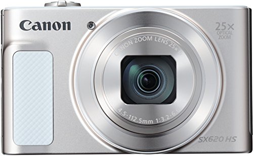 Canon PowerShot SX620 HS Digitalkamera (20,2 Megapixel, 25-fach optischer Zoom, 50-fach ZoomPlus, 7,5cm (3 Zoll) Display, opt Bildstabilisator, WLAN, NFC) silber