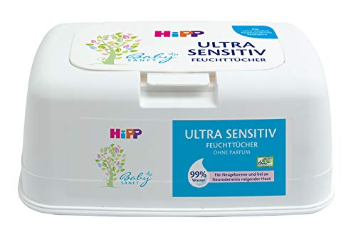 HiPP Babysanft Feuchttücher Ultra Sensitiv in der Box, Art.Nr. 9575, VE 1x 52 Stück