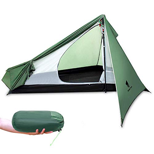 GEERTOP Campingzelt Ultraleichte 1 Person 3-Jahreszeit Rucksackreisen Zelt Wasserdicht Tragbar & Leichtes für Camping Wandern Klettern,Trekking