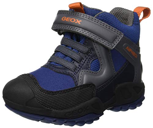Geox Jungen J New Savage Boy B ABX A Hohe Sneaker, Blau (Blue/Dk Grey C0002), 32 EU