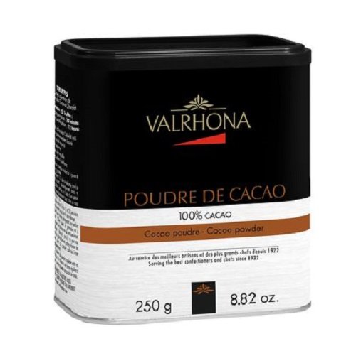 Kakaopulver, stark entölt, 10% Kakaobutter, Valrhona, 250g PACKUNG