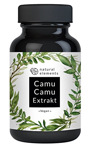 Camu-Camu Kapseln - Natürliches Vitamin C - 120 vegane Kapseln - Ohne unerwünschte Zusätze – Laborgeprüft und hergestellt in Deutschland - damals nurela