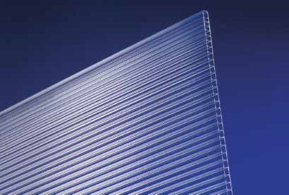 Polycarbonat Stegplatten Hohlkammerplatten klar 1500 x 700 x 6 mm (1500 mm x 700 mm)
