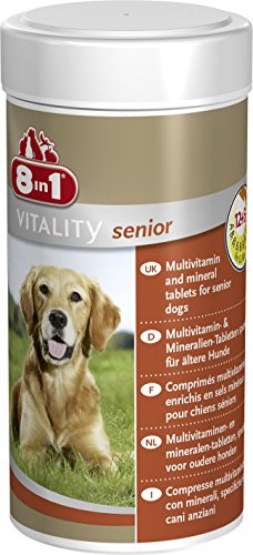 8in1 Multi Vitamin Tabletten Senior, zur Nahrungsergänzung bei älteren Hunden, 1 Dose (1 x 70 Tabletten)