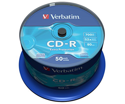 Verbatim 43351 700MB 52x Extra Schutz CD-R - 50 Pack Spindel