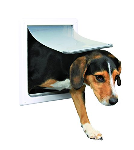 Trixie Pet Products 2-Wege-Tür Hund, Small - Medium, weiß