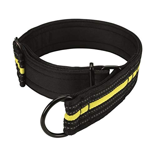Trixie 207309 Sporting Fusion Zug-Stopp-Halsband, M-L: 38-48 cm/45 mm, schwarz/gelb