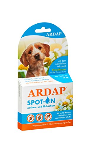 Quiko 077300 Ardap Spot on  Zecken und Flohschutz für kleine Hunde bis 10 kg